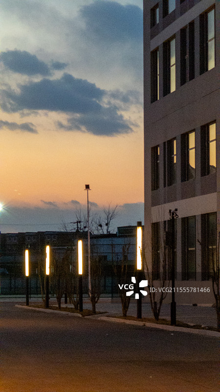 落日校园图片素材