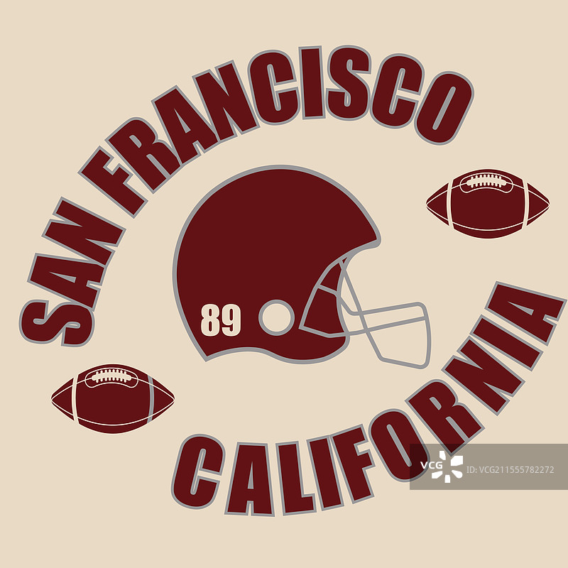 印有美式足球联赛队伍标志的头盔图片素材