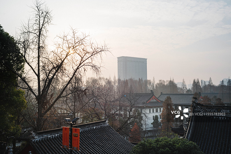 南京，鸡鸣寺，寺庙之美！图片素材