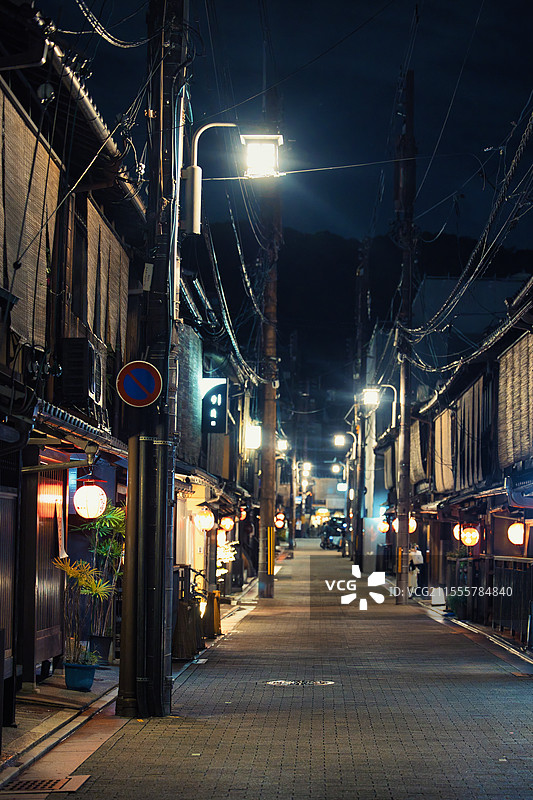日本京都祇园花见小路图片素材