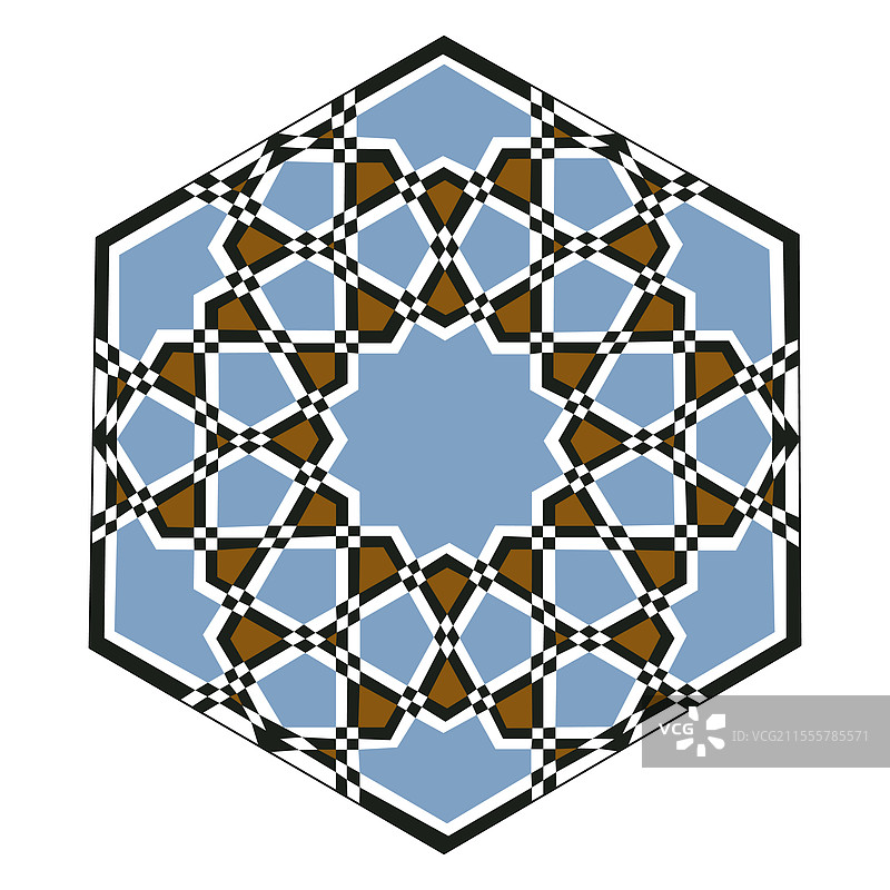 摩洛哥几何装饰传统伊斯兰风格图片素材