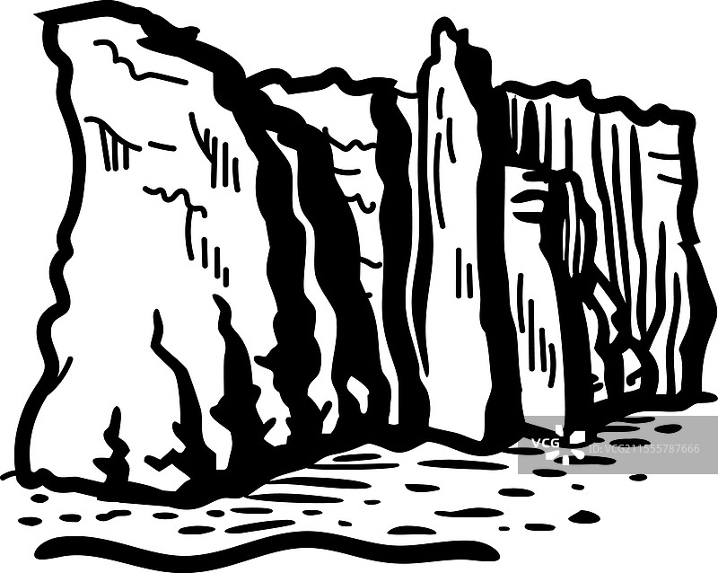 诺曼底悬崖图片素材