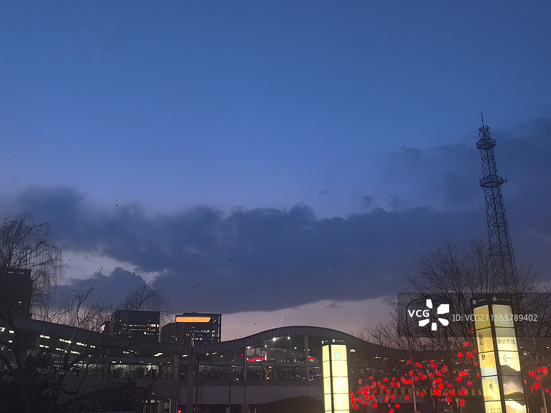 北京五道口城市夜景图片素材