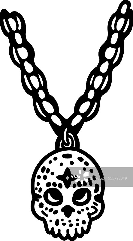 骷髅项链图片素材