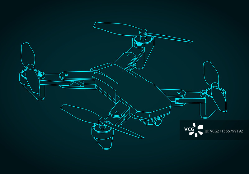 折叠无人机图纸图片素材