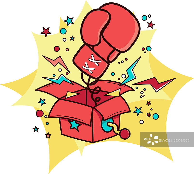 愚人节 儿童节 礼物 惊喜 拳击图片素材