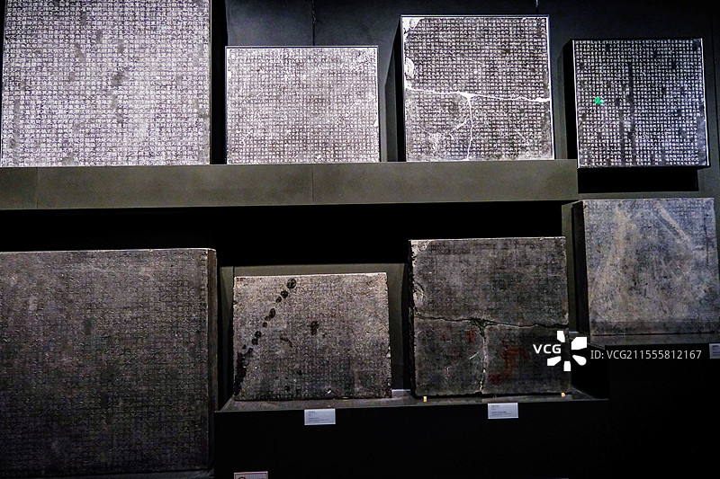 中国河南博物馆院馆藏文物精品，河南出土文物，石刻艺术，中原石刻艺术，石雕艺术，汉代画像石刻，墓志石刻图片素材