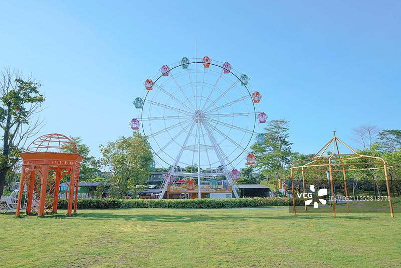 东莞万江，龙湾湿地公园，建筑之美！图片素材