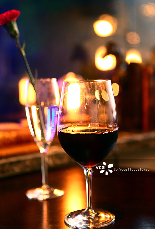 酒吧烛光图片素材