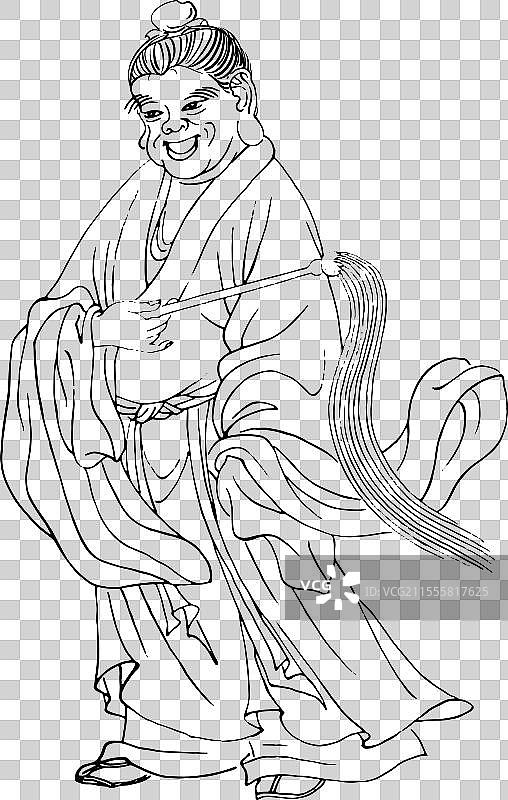 封神榜 惧留孙 十二金仙 中国文化 神话 传统文化 插画 人物图片素材