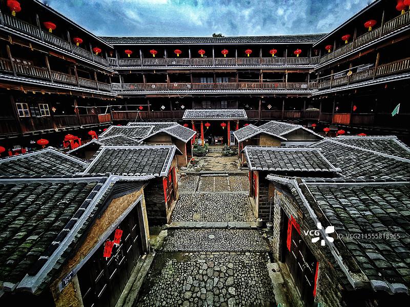 闽西土楼图片素材