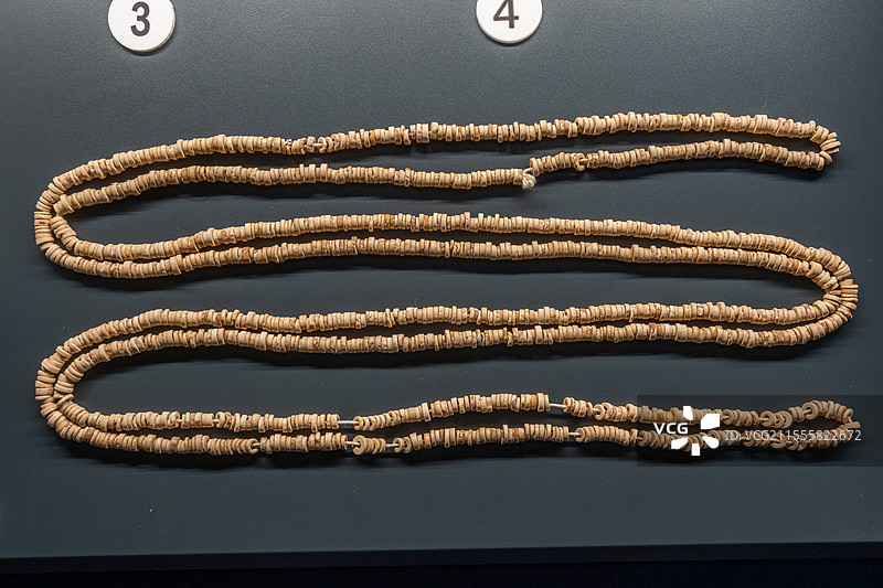 青海省博物馆骨珠宗日文化距今5300-4000年同德县宗日遗址出土图片素材