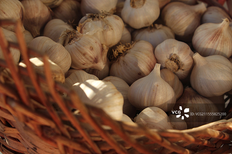 一篮大蒜图片素材