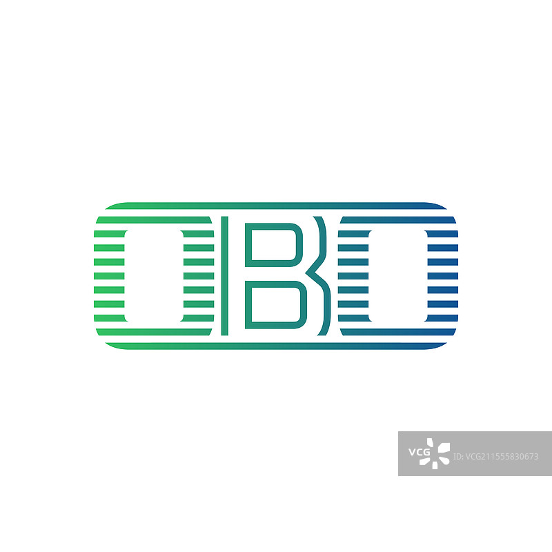 现代的obo标志设计，字母obo，极简风格图片素材