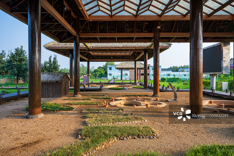 亚洲中国河南省漯河市舞阳县贾湖村贾湖遗址图片素材