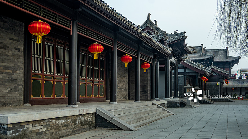 泰安东平大宋不夜城建筑外景图片素材