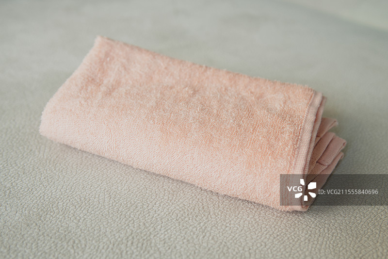 粉红色亚麻混纺毛巾图片素材