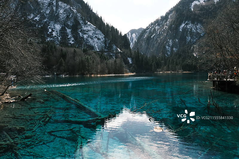 九寨沟的美丽风景图片素材