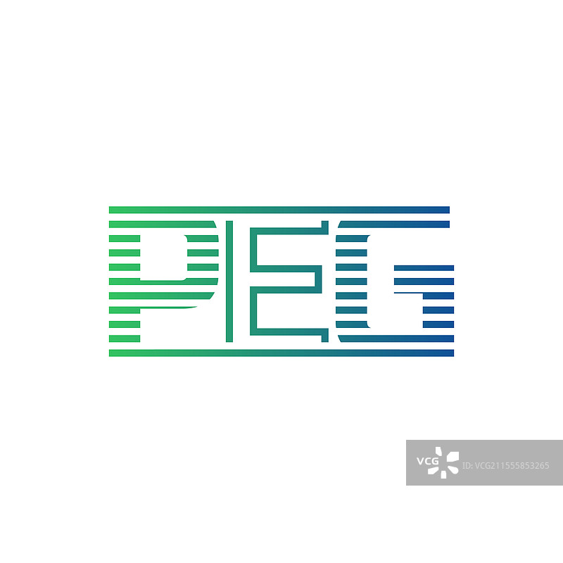 现代夹子标志设计，字母夹子，极简风格图片素材