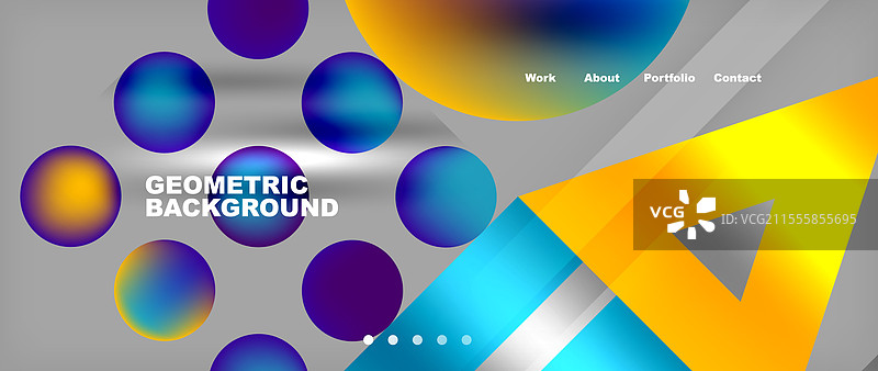 这是一个带有圆形的几何背景。图片素材