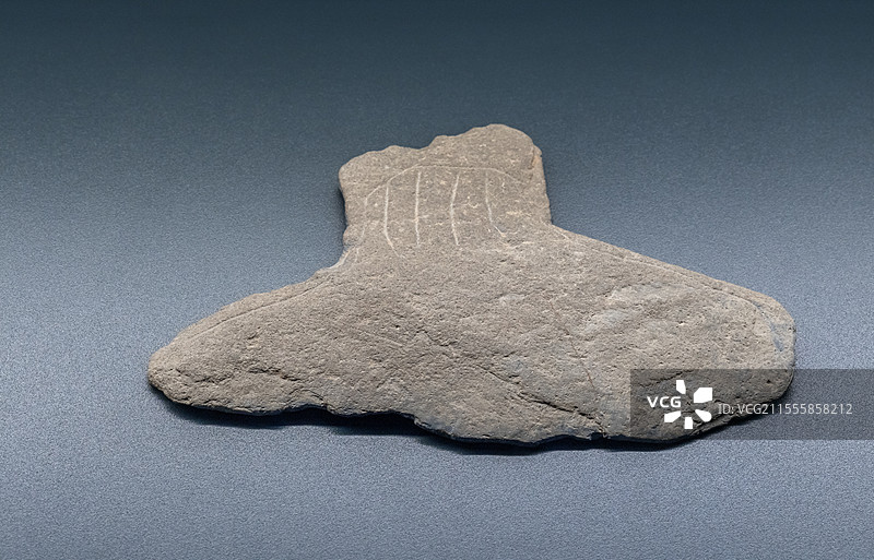 青海省博物馆石铲宗日文化距今5300-4000年同德县宗日遗址出土图片素材