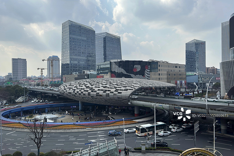 上海五角场商圈图片素材