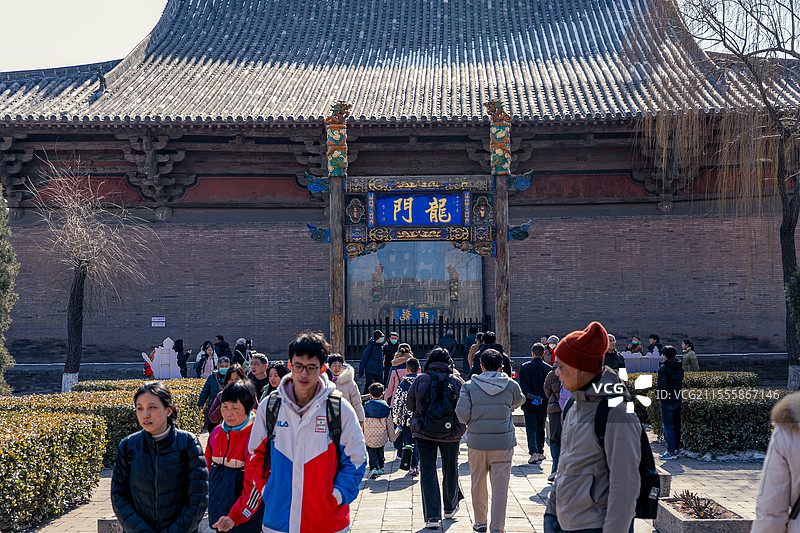 山西平遥古城文庙敬一亭龙门图片素材