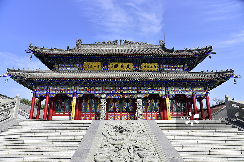 辽宁省丹东市宽甸县黄椅山公园清泉寺天王殿图片素材