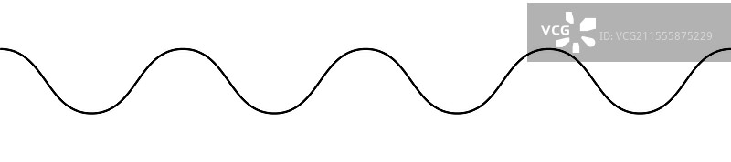 黑白正弦波曲线图片素材