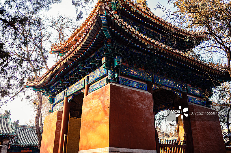 北京孔庙国子监明代御制新建太学碑图片素材