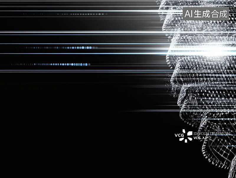 【AI数字艺术】未来科技线条背景图片素材