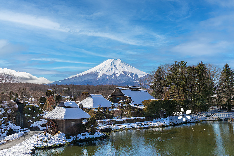冬季 富士山图片素材