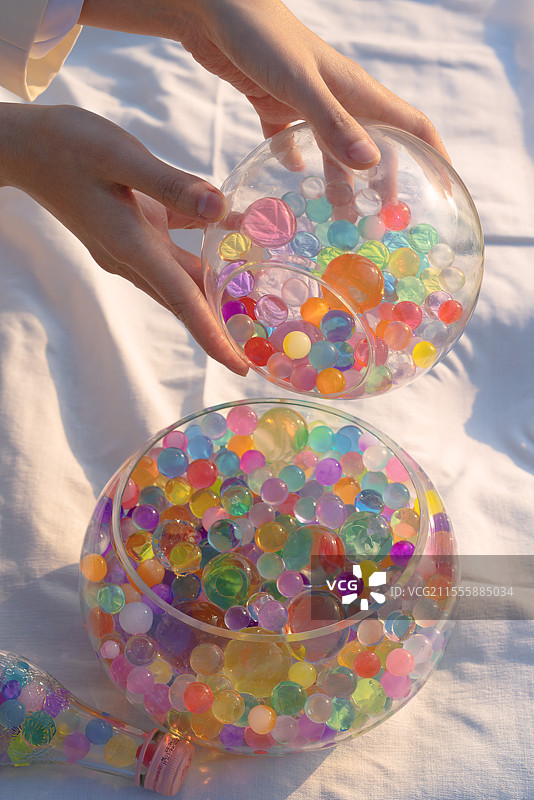 深圳大鹏金沙湾海滩，JK少女，水宝宝创意人像图片素材