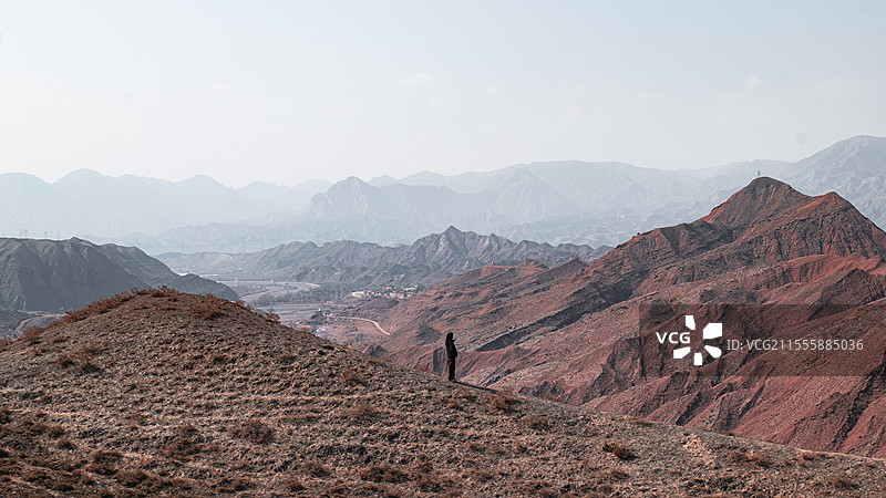 苏木沟大峡谷户外广阔荒漠图片素材