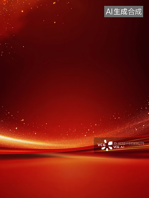 【AI数字艺术】红色星空背景图片素材