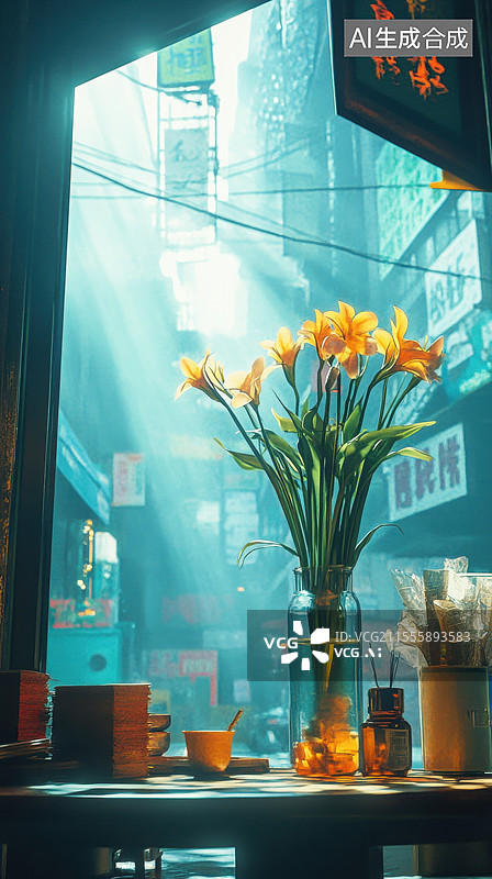 【AI数字艺术】经济折线图数据背景图片素材