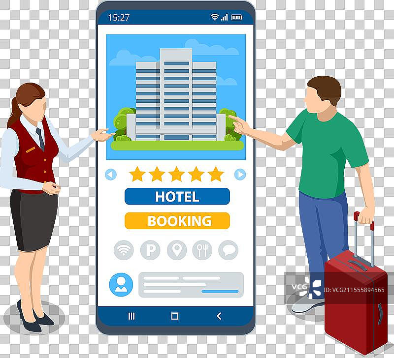等距在线酒店预订概念购买图片素材