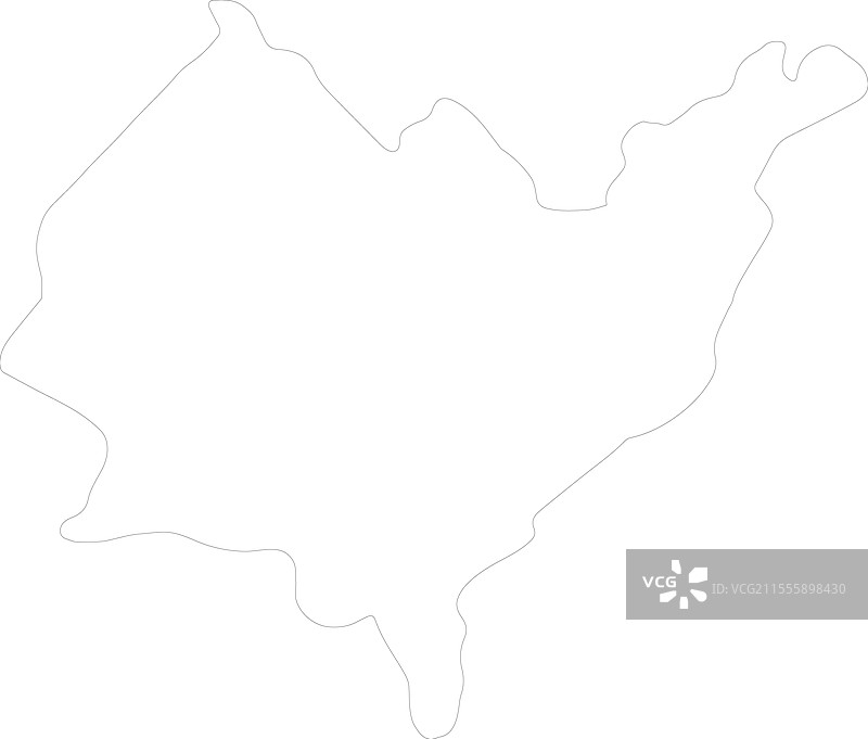 厄瓜多尔阿苏艾省轮廓地图图片素材