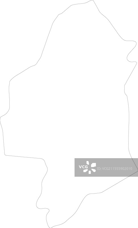 布兰太尔，马拉维轮廓地图图片素材