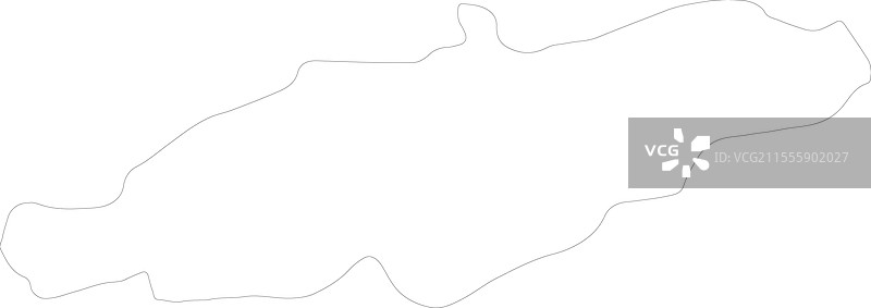 阿尔及利亚布利达轮廓地图图片素材