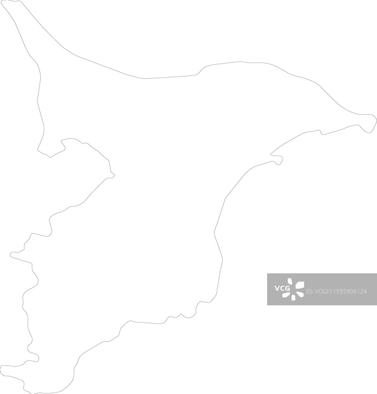 日本千叶县轮廓地图图片素材