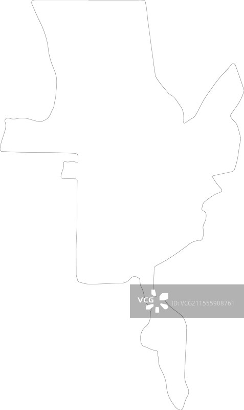 菲律宾达沃德尔诺特轮廓地图图片素材