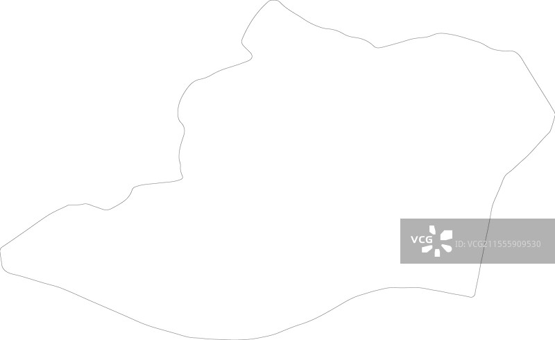 委内瑞拉首都区轮廓地图图片素材
