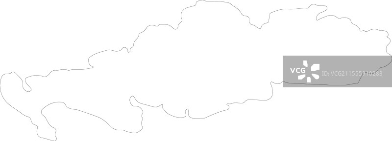 英国邓弗里斯和加洛韦轮廓地图图片素材