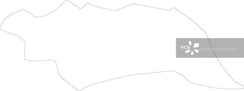 塞浦路斯法马古斯塔轮廓地图图片素材