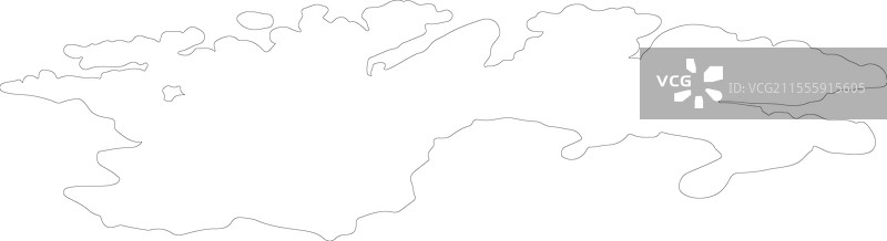 挪威芬马克地区轮廓地图图片素材