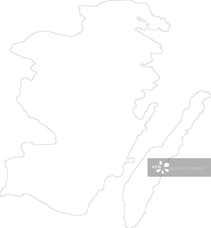 瑞典卡尔马尔轮廓地图图片素材