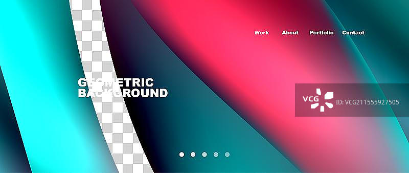 粉色和电蓝色的几何背景图片素材