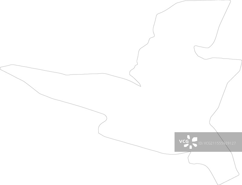 克拉尼（斯洛文尼亚）轮廓地图图片素材