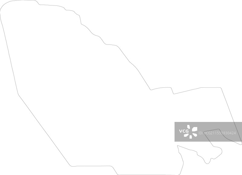 乍得湖轮廓地图图片素材